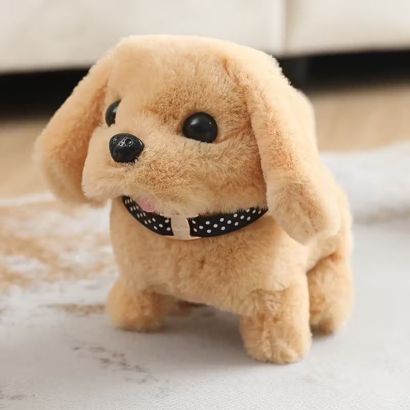 New Electric Pet Electronic Dog Toy, It Can Run And Bark, Move Back And Forth, Interactive Toy Electronic Stuffed Dog, Birthday Gift