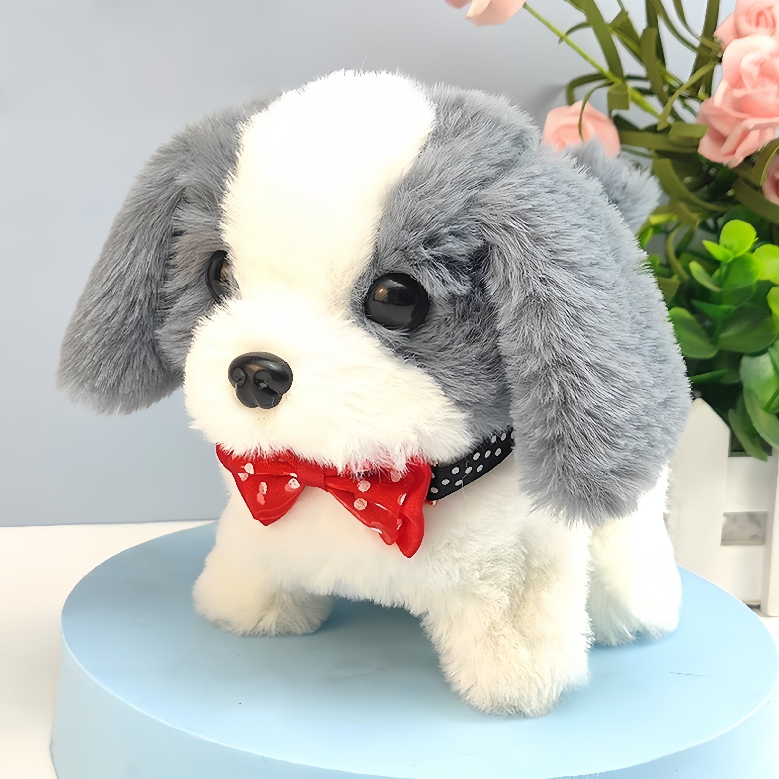 New Electric Pet Electronic Dog Toy, It Can Run And Bark, Move Back And Forth, Interactive Toy Electronic Stuffed Dog, Birthday Gift