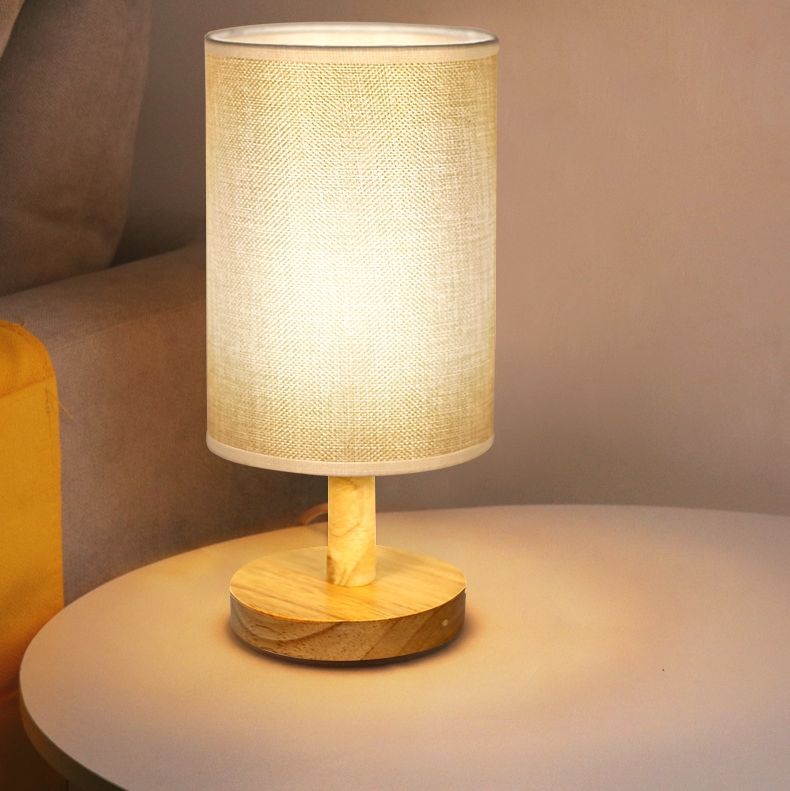 Bedside Lamps, USB Table Lamp for Bedroom, Small Lamps for Living Room - Simple Bedside Lamp with Button Switch for Kids Room, Study, Dorm, Office, Shelves