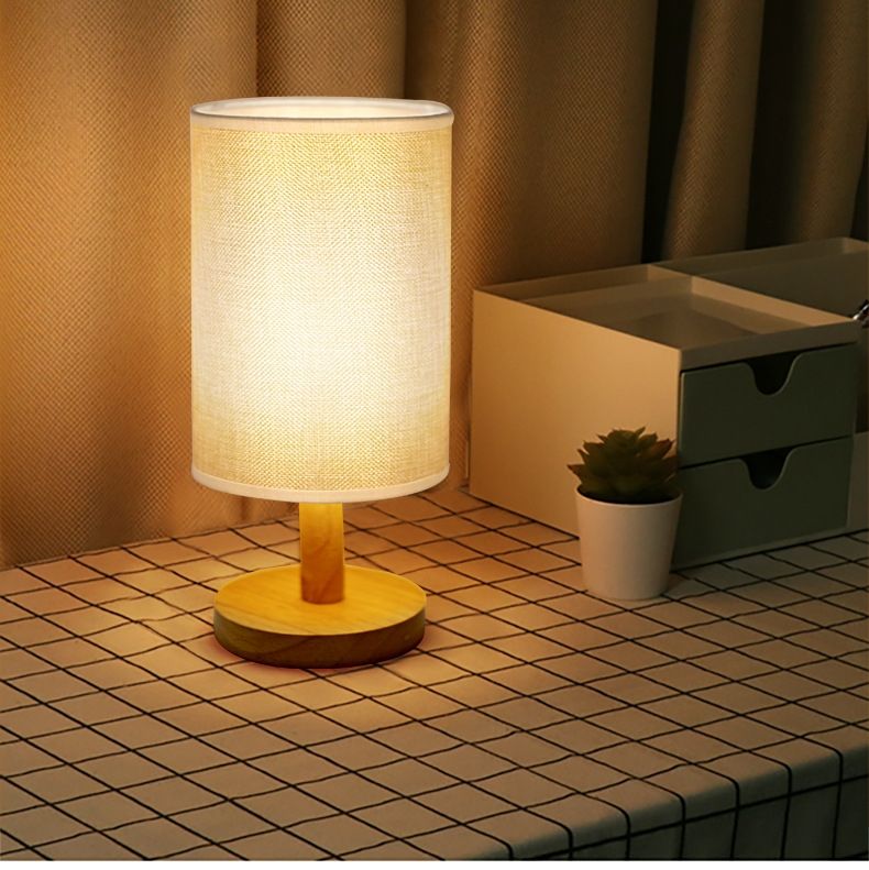 Bedside Lamps, USB Table Lamp for Bedroom, Small Lamps for Living Room - Simple Bedside Lamp with Button Switch for Kids Room, Study, Dorm, Office, Shelves