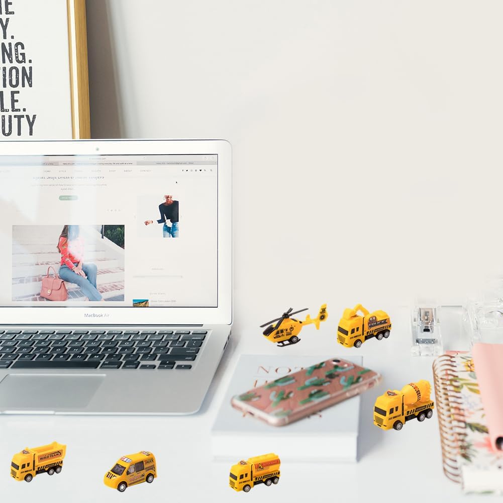 6 Pcs Construction Models Play Vehicles Toy, Construction Toys, Engineering Vehicle Inertial Toy Car, Truck Toy Car Set  For Kids Toy Gift Educational Toy