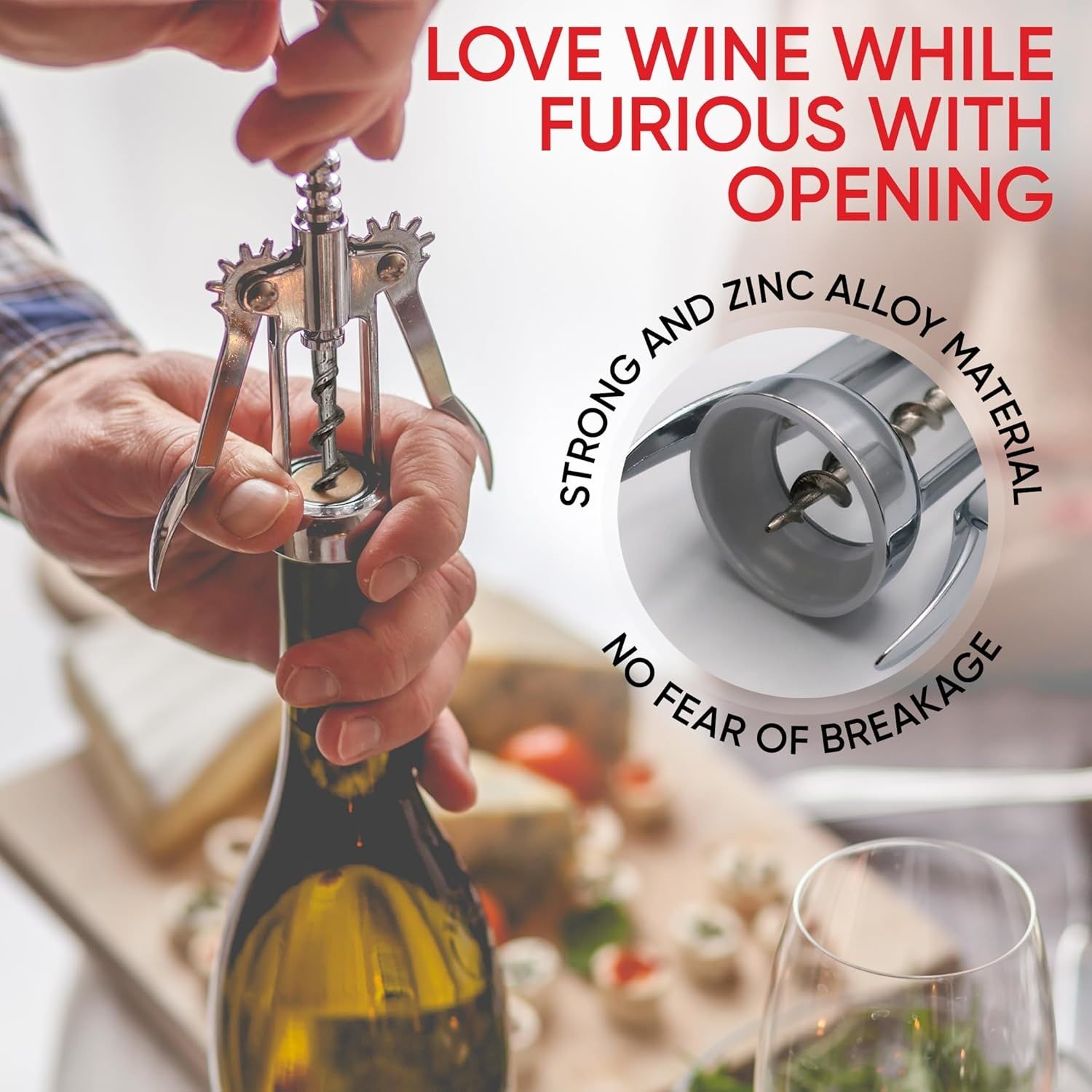 1pcs Multifunctional Red Wine Bottle Opener Creative Beer Wine Bottle Opener Wine Set Labor-saving Wine Opener Screwdriver