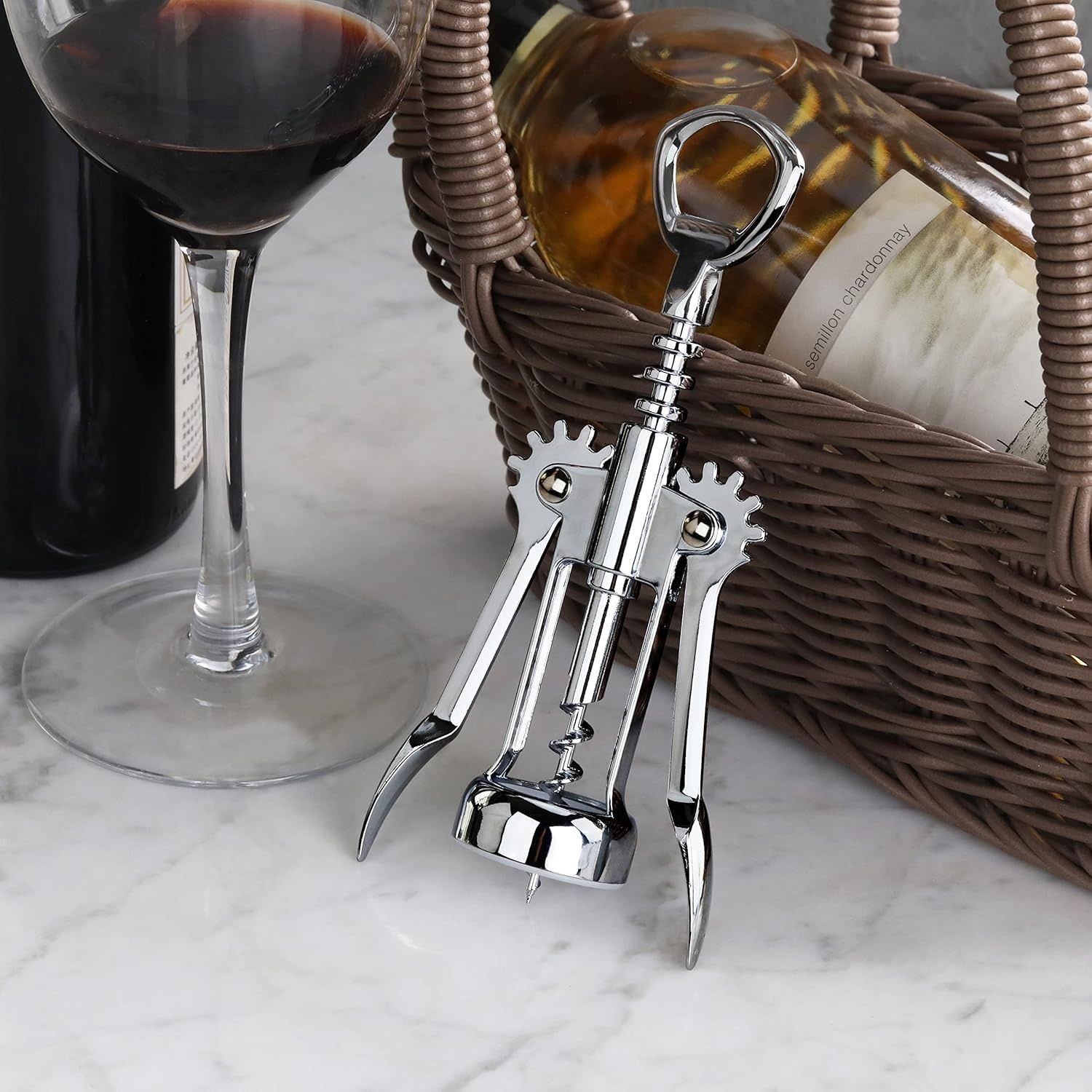 1pcs Multifunctional Red Wine Bottle Opener Creative Beer Wine Bottle Opener Wine Set Labor-saving Wine Opener Screwdriver