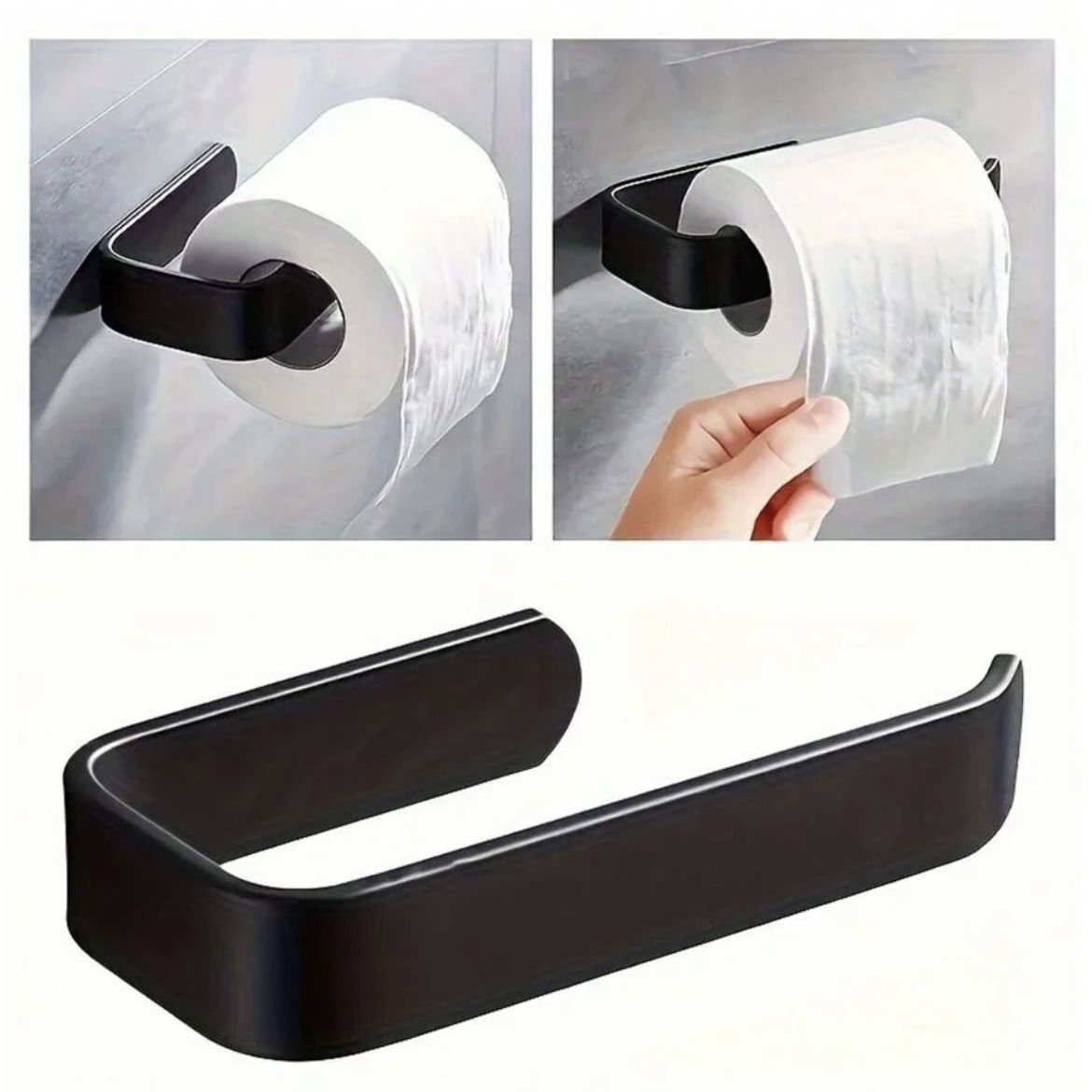 【Clearance Sale】Space-Saving Self-Adhesive Toilet Paper Holder - Wall Mount, No Drill Installation - for Bathroom Organization