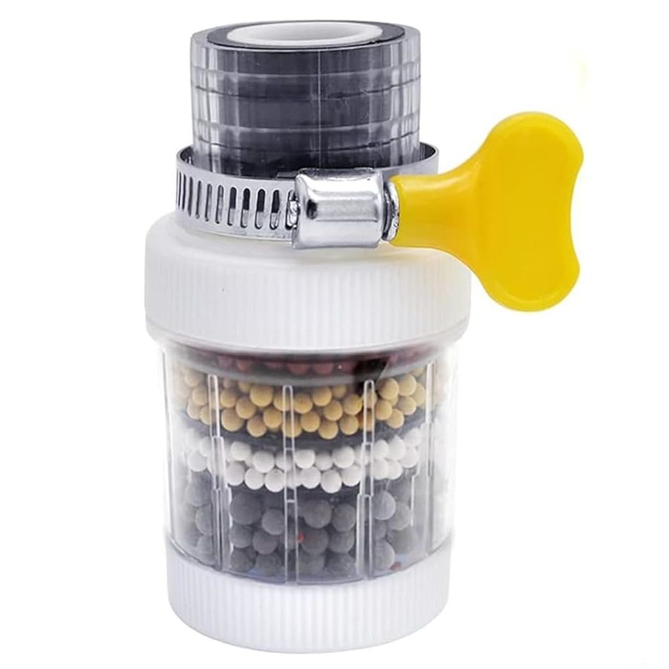 【Clearance Sale】Water Filter for Sink, Visible Filtering Effect 6-fold Filtration, 360° Rotating Faucet Water Filter,Kitchen Bathroom Universal Detachable for Cleaning and Reuse