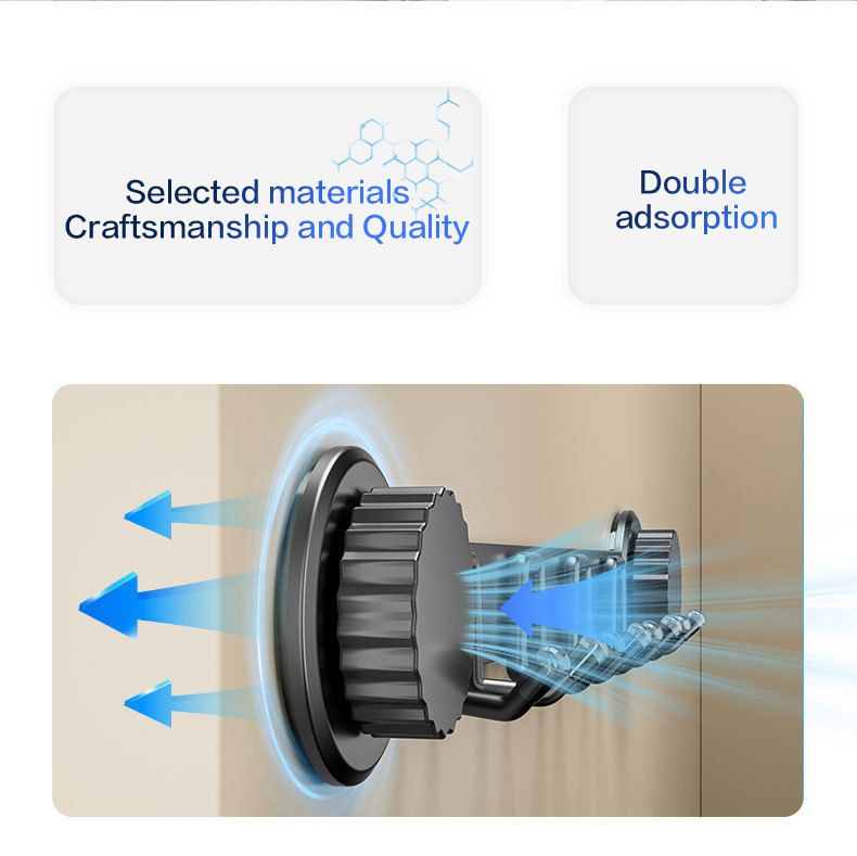 Suction Cup Coat Rack,Coat Hanger Wall Mount with Hooks, Stainless Steel Entryway Hanging Rack for Clothes Hats Towel Keys Bags