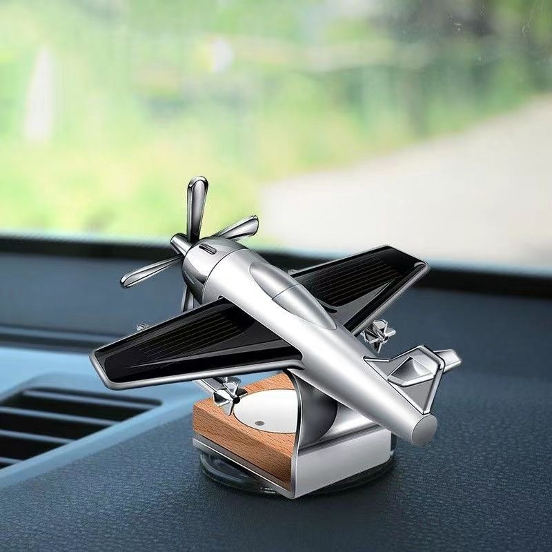Helicopter Car Air, Alloy Solar Car Oil Diffuser Helicopter Aroma Diffuser for Vent Perfume Automotive Decoration Home Office