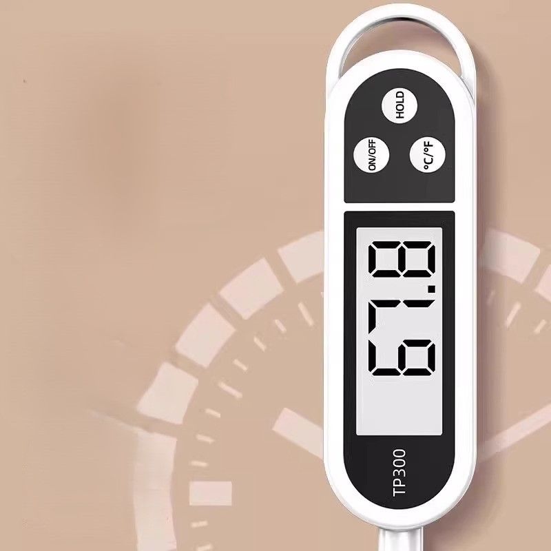 Digital Meat Food Thermometer for Cooking Kitchen BBQ, Probe Instant Read Thermometer with Long Probe for Candy Candle Milk Yogurt Deep Fry Roast Baking Temperature