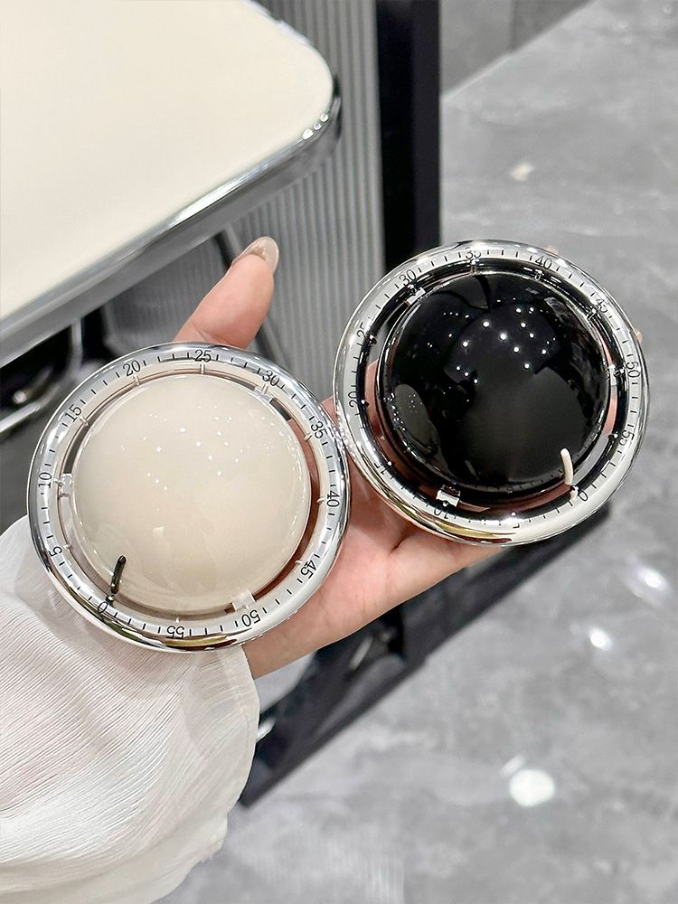 Mechanical Kitchen Timer, Magnetic Fridge Timer, Countdown Timer, Beige Planet Shape, 60 Minute Kitchen Timer, Alarm Clock for Cooking, Fitness, Baking, Baking, Classroom