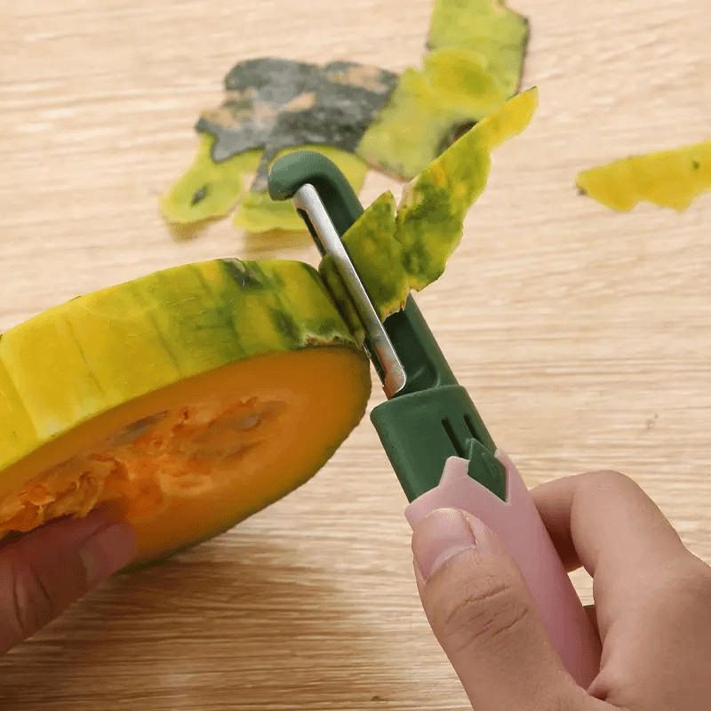 【Clearance Sale】2 in 1 Paring Peeler Knife Multifunctional Stainless Steel Peeler,Creative Fruit and Vegetable Dual-Use Peeler Knife, Outdoor Portable Safety Cover Peeling Fruit Peeler