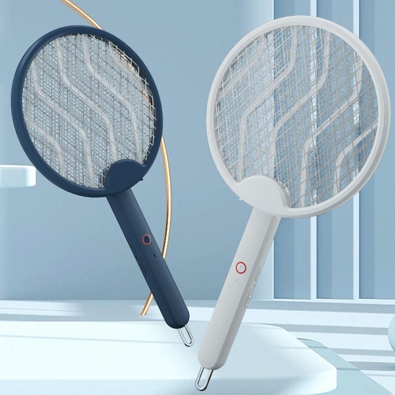 3000V Electric Fly Swatter racket for Indoor and Outdoor,4 in 1 Portable mosquito repellent, Foldable fly trap, Rechargeable with Improved Battery Life, Electric fly zapper USB Cable