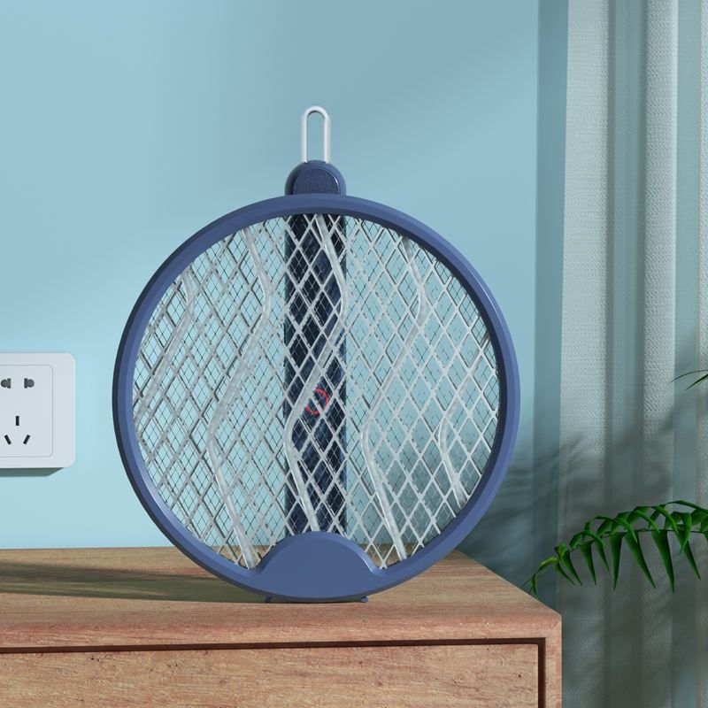 3000V Electric Fly Swatter racket for Indoor and Outdoor,4 in 1 Portable mosquito repellent, Foldable fly trap, Rechargeable with Improved Battery Life, Electric fly zapper USB Cable
