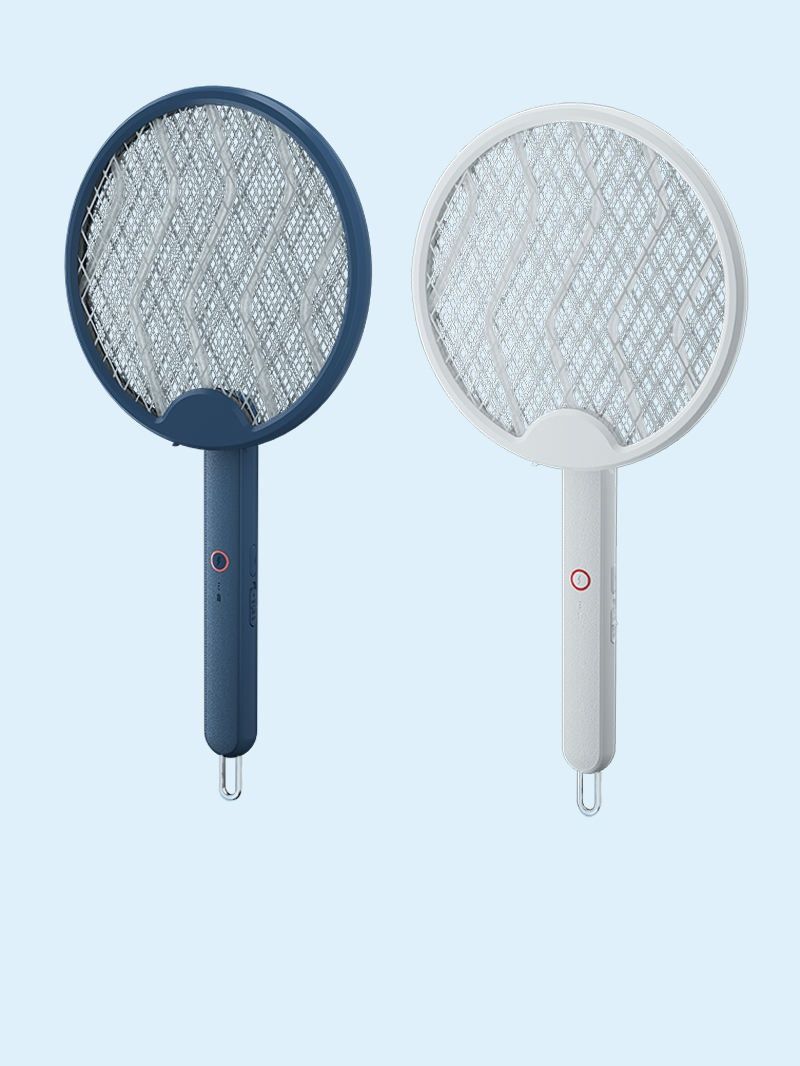 3000V Electric Fly Swatter racket for Indoor and Outdoor,4 in 1 Portable mosquito repellent, Foldable fly trap, Rechargeable with Improved Battery Life, Electric fly zapper USB Cable