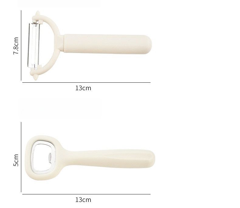 【Clearance Sale】Knife Set with Block, 5 Piece Kitchen Knife Sets with Stainless Steel Knives Scissors and Peeler for Veg Fruit Meat Steak