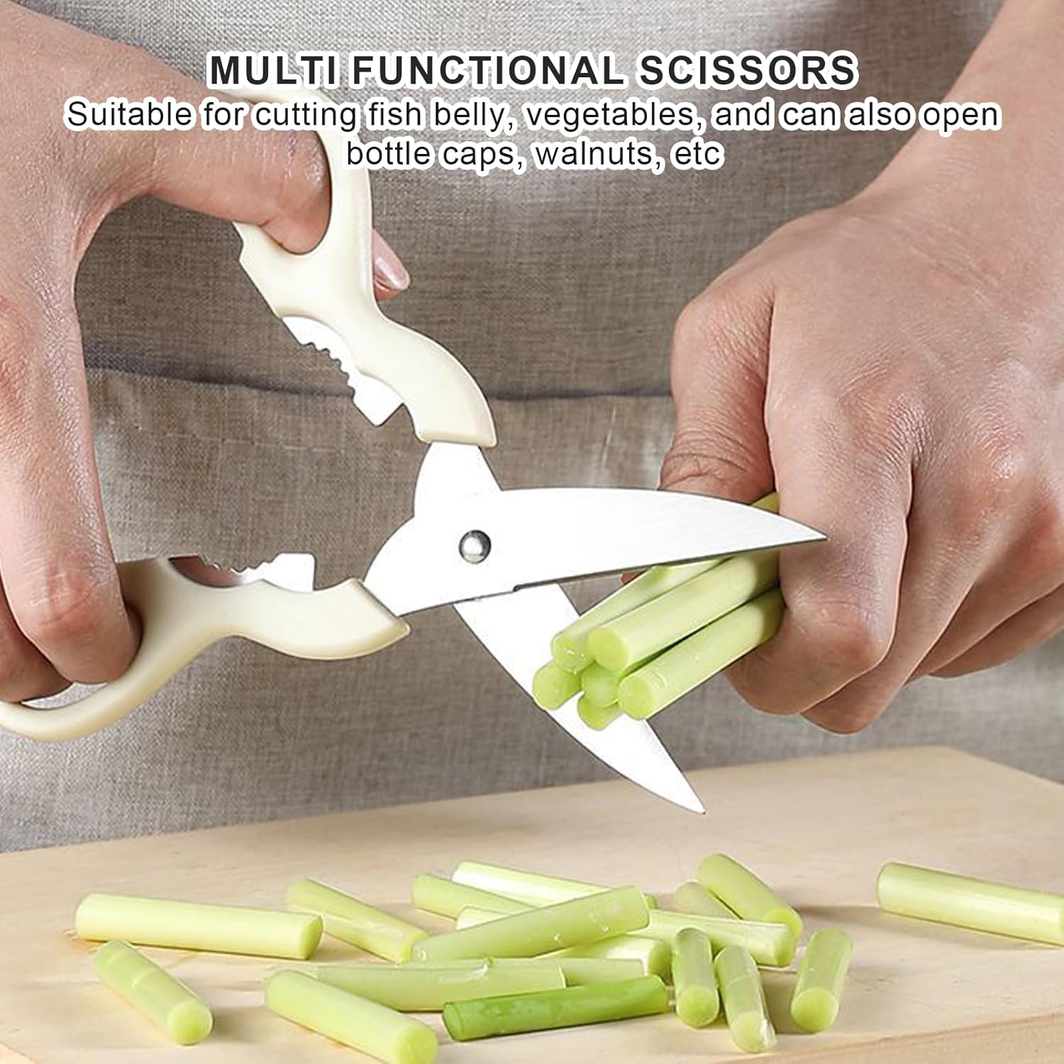 【Clearance Sale】Knife Set with Block, 5 Piece Kitchen Knife Sets with Stainless Steel Knives Scissors and Peeler for Veg Fruit Meat Steak