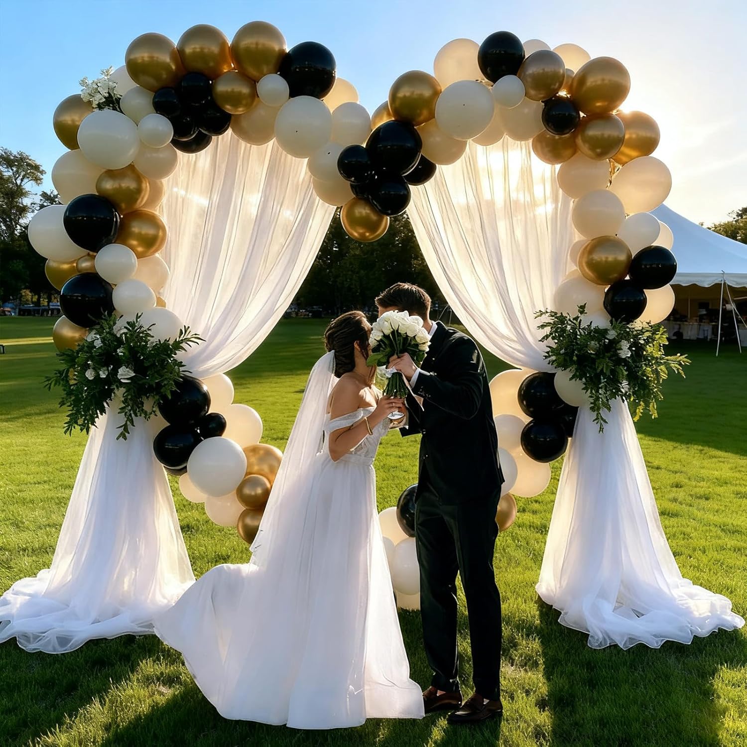 【Final Clearance】Balloons 38 Pack 12-Inch Balloons Set Gold Confetti Balloons Metallic Balloon for Decoration Latex Helium Balloons for Birthday Party Decorations Wedding Anniversary Baby Shower