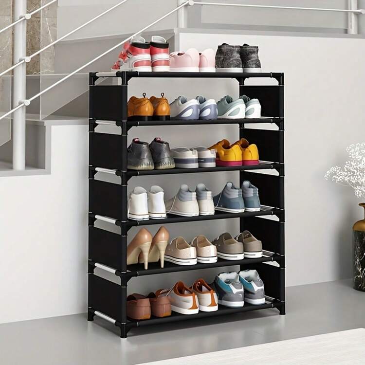 Shoe Rack Organizer for Entryway Space-Saving Design for Efficient Shoe Storage and Easy to Clean for Closets and Living Spaces