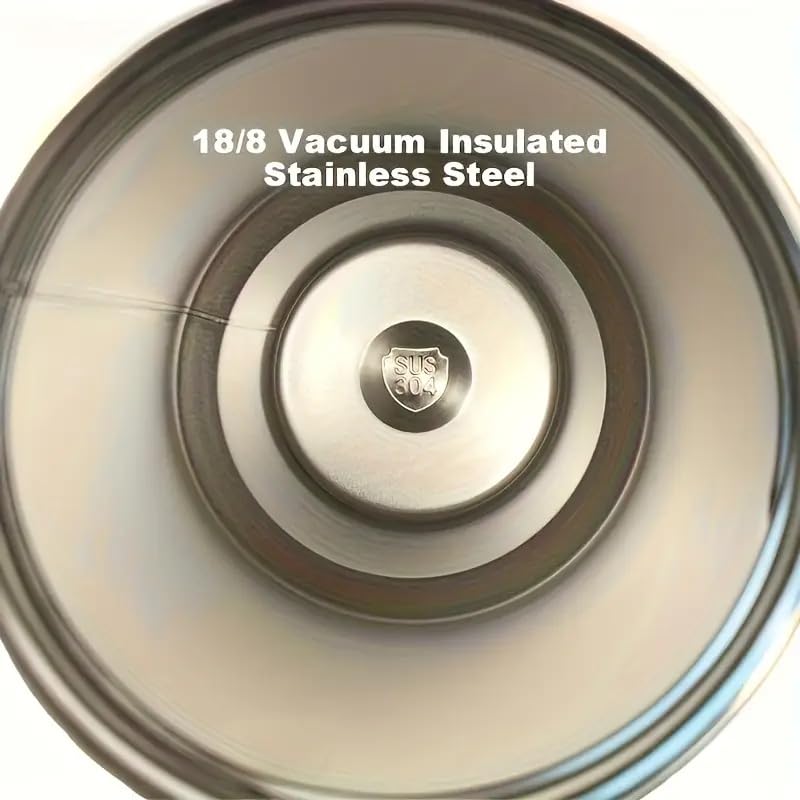 Stainless Steel Thermos Cup, High-value Thermal Insulation And Cold-keeping Large-capacity Straw Cup, Simple And Portable With Its Own Rope, Straw Cap Can Be Stored Dust-proof And Beautiful