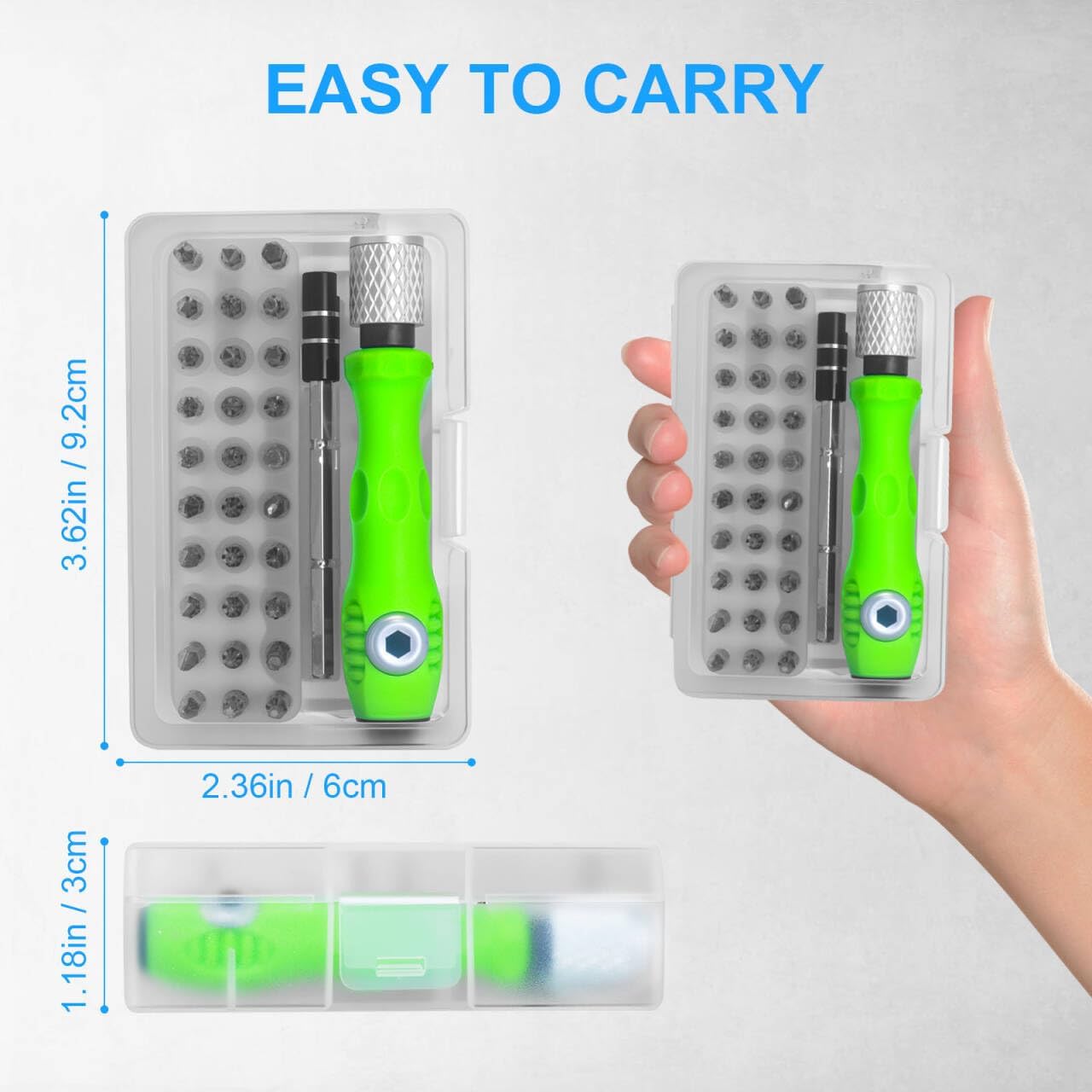 32 in 1 Small Precision Screwdriver Set, Magnetic Mini Screwdriver Set, Professional Tiny Repair Tool Kit for Glasses, Watches, Laptop, Electronics, Toys, Jewelry, Computers