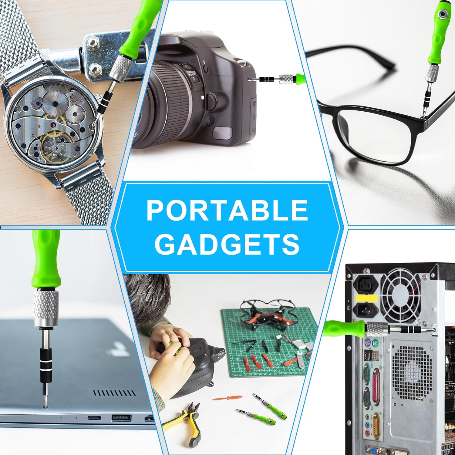 32 in 1 Small Precision Screwdriver Set, Magnetic Mini Screwdriver Set, Professional Tiny Repair Tool Kit for Glasses, Watches, Laptop, Electronics, Toys, Jewelry, Computers