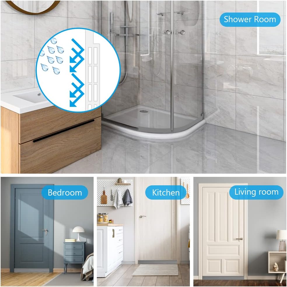 Premium Door Draft Stopper for Bottom of Door,Under Door Noise and Light and Bug Blocker, Under Door Sweep for Exterior & Interior Doors, Door Strip Ideal for Keeping Out Cold