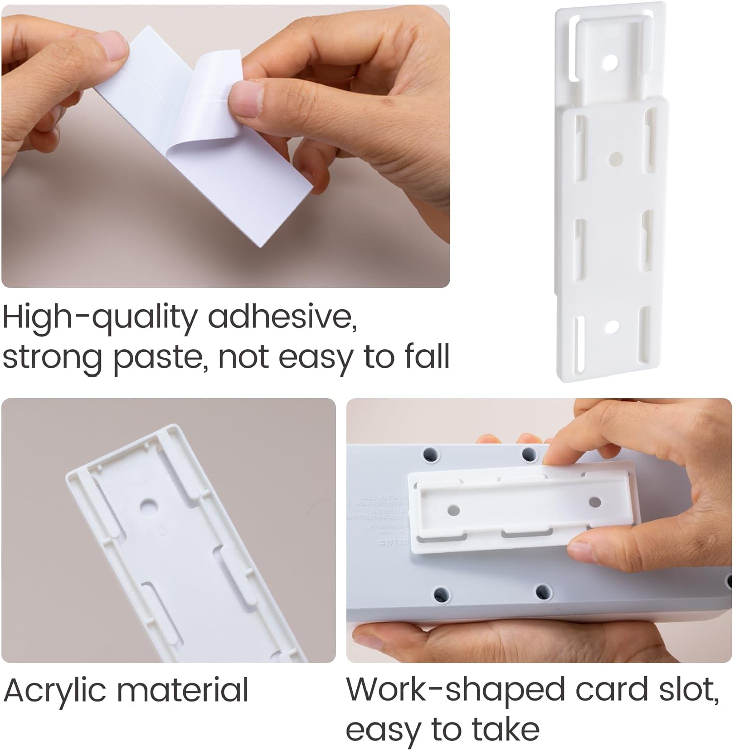 【Clearance Sale】Self Adhesive Wall-mounted Power Strip Holder/Punch Free Socket Panel Plug Fixer for Power Strip Holder Organizer