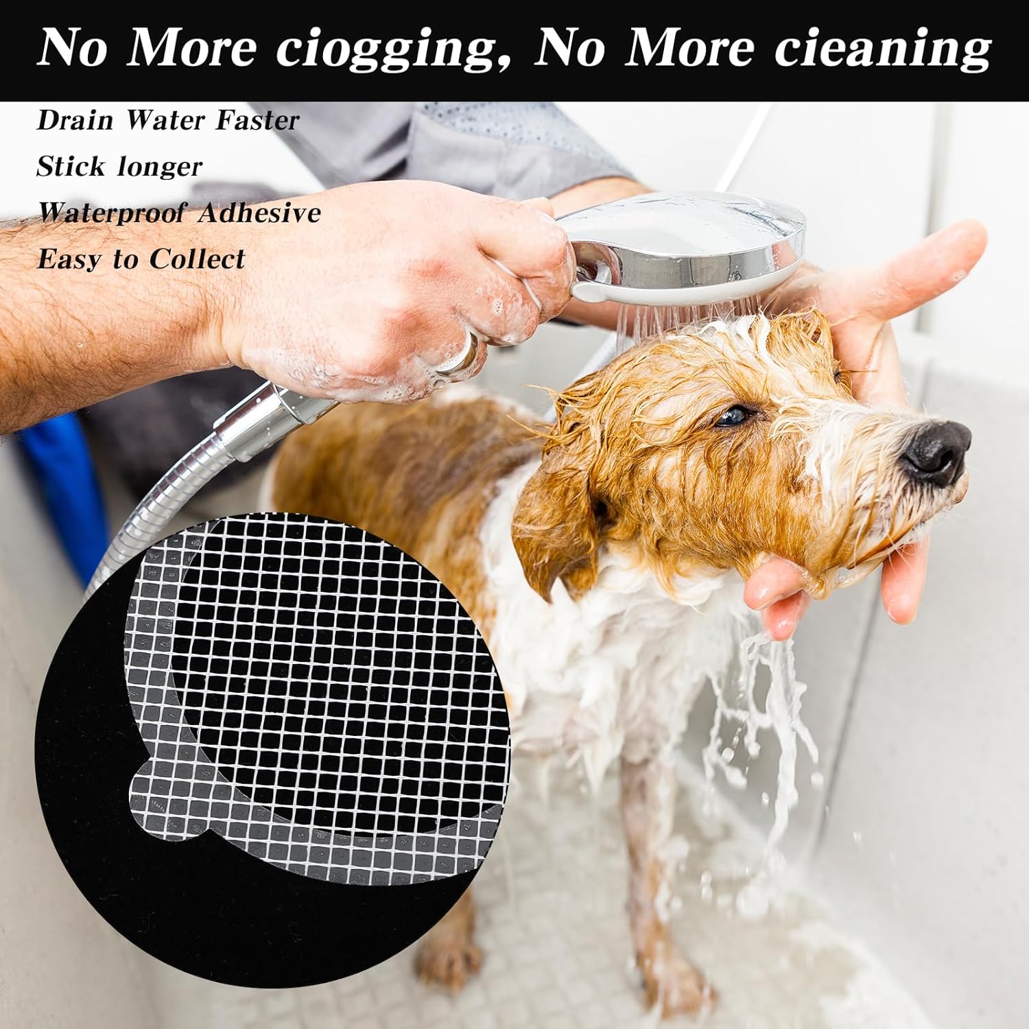 10Pack Shower Drain Cover,Bathroom Drain Sticker Disposable Hair Catcher Mesh Bathtub Strainer for Shower Bathtub and Bathroom Sink Drains to Prevent Clogged Drains