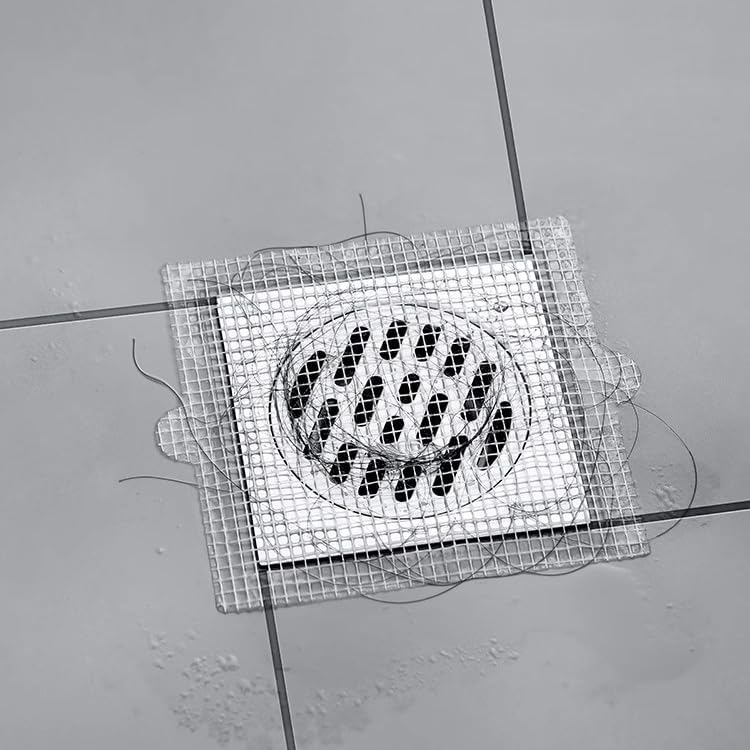 10Pack Shower Drain Cover,Bathroom Drain Sticker Disposable Hair Catcher Mesh Bathtub Strainer for Shower Bathtub and Bathroom Sink Drains to Prevent Clogged Drains