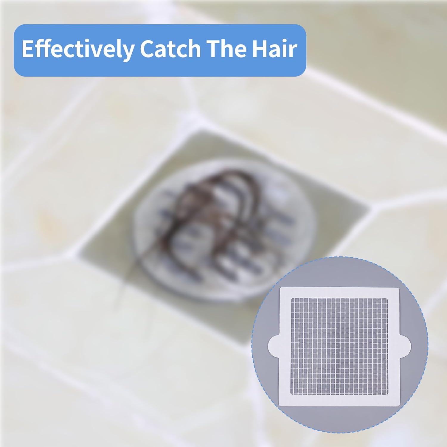10Pack Shower Drain Cover,Bathroom Drain Sticker Disposable Hair Catcher Mesh Bathtub Strainer for Shower Bathtub and Bathroom Sink Drains to Prevent Clogged Drains