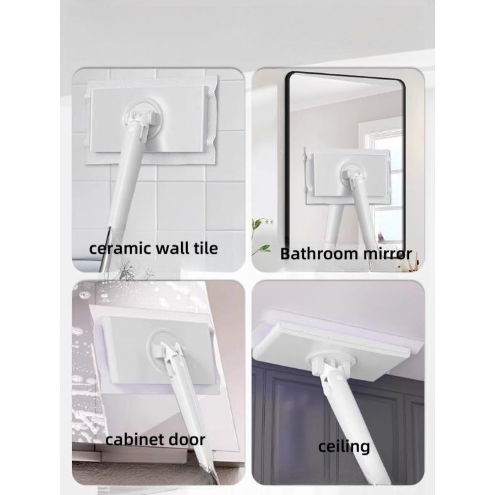 【Clearance Sale】 Automatic Cloth Clip mop, Bathroom mop, Household Cleaning Tablet, Small mop, Multifunctional face Towel mop, Dry and Wet Dual-Purpose(For Wipe Cloth to Search 1001580973)