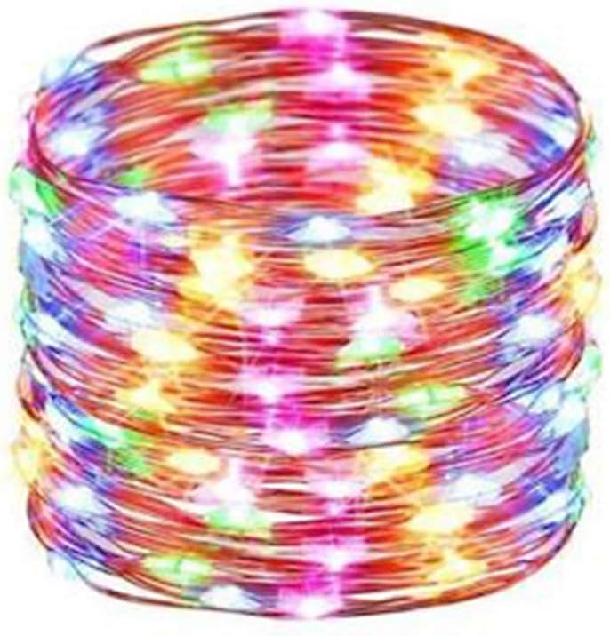 1 Pack Led Fairy Lights Solar energy Powered String Light s Waterproof Copper Wire 32 Feet 100 Led Firefly Starry Moon Lights for DIY Wedding Party Bedroom Patio Christmas (10m/32ft,Warm White)