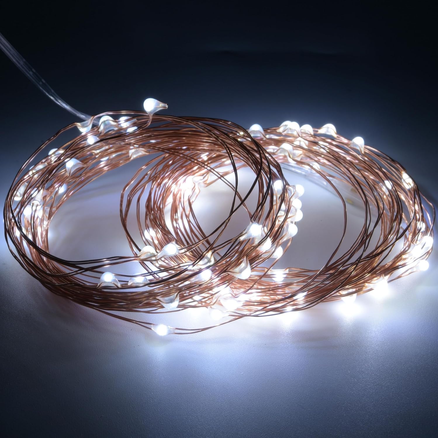 1 Pack Led Fairy Lights Solar energy Powered String Light s Waterproof Copper Wire 32 Feet 100 Led Firefly Starry Moon Lights for DIY Wedding Party Bedroom Patio Christmas (10m/32ft,Warm White)