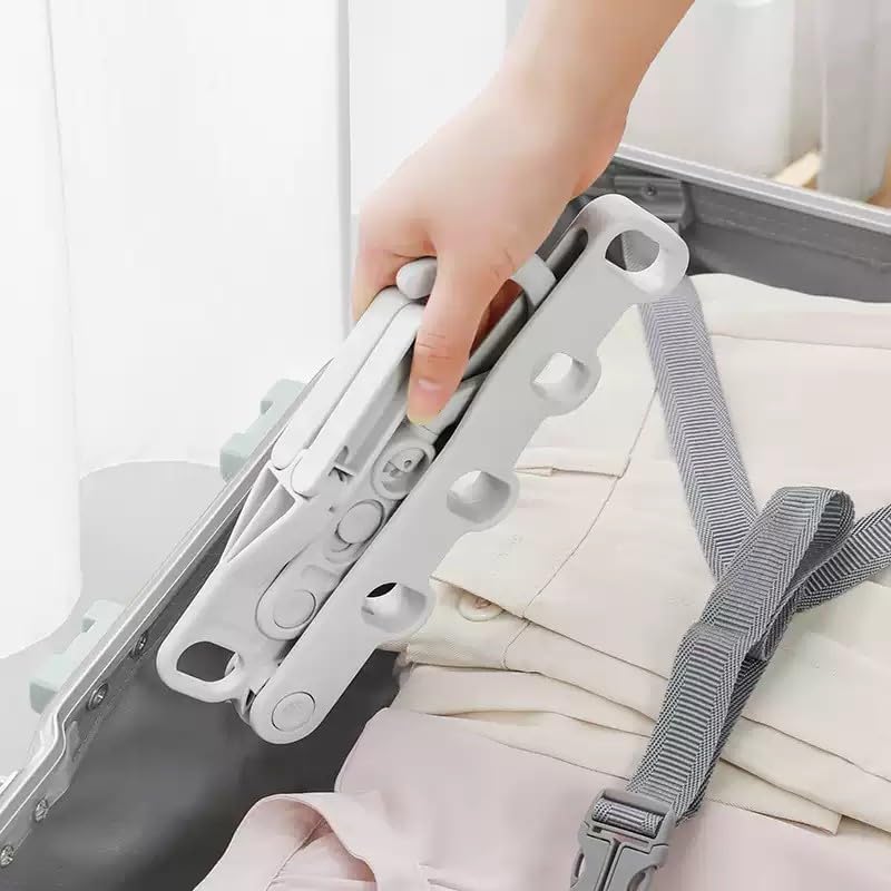 【Final Clearance】Foldable Clothes Hanger 5 Holes Folding Drying Rack Heavy-Duty Drying Rack 360 Degree Hook Portable Travel Hanger for Closet Organizer Cabinet Bathroom Drawer Hotel Dormitory