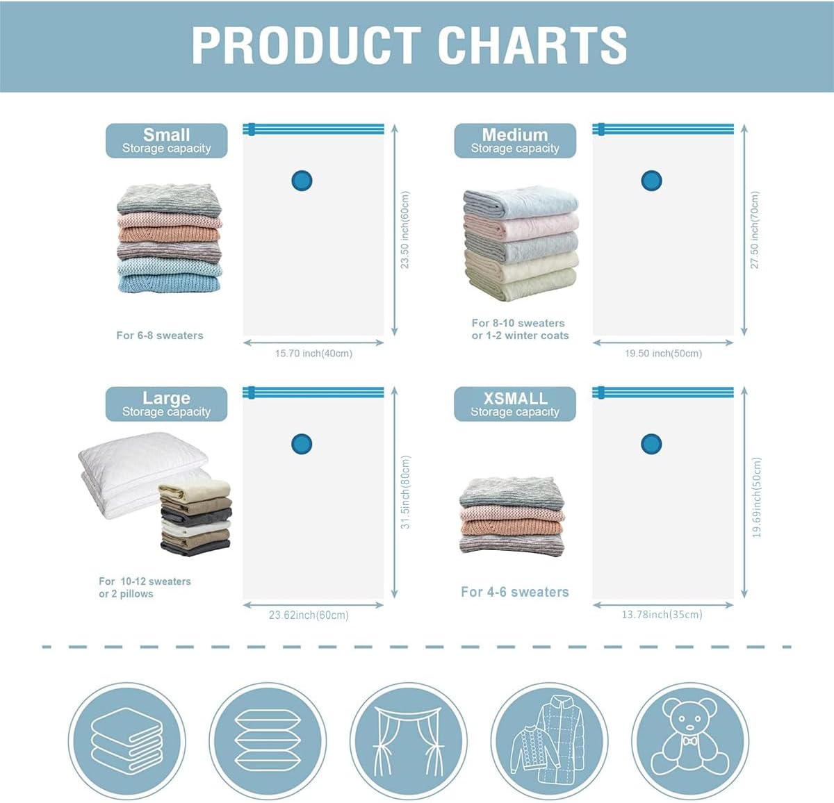 【Clearance Sale】Thickened Vacuum Compression Bag, Transparent Quilt Vacuum Bag, Storage Bag, Household Clothing Storage And Sorting Bag(For the Pump to Search 1001578541)