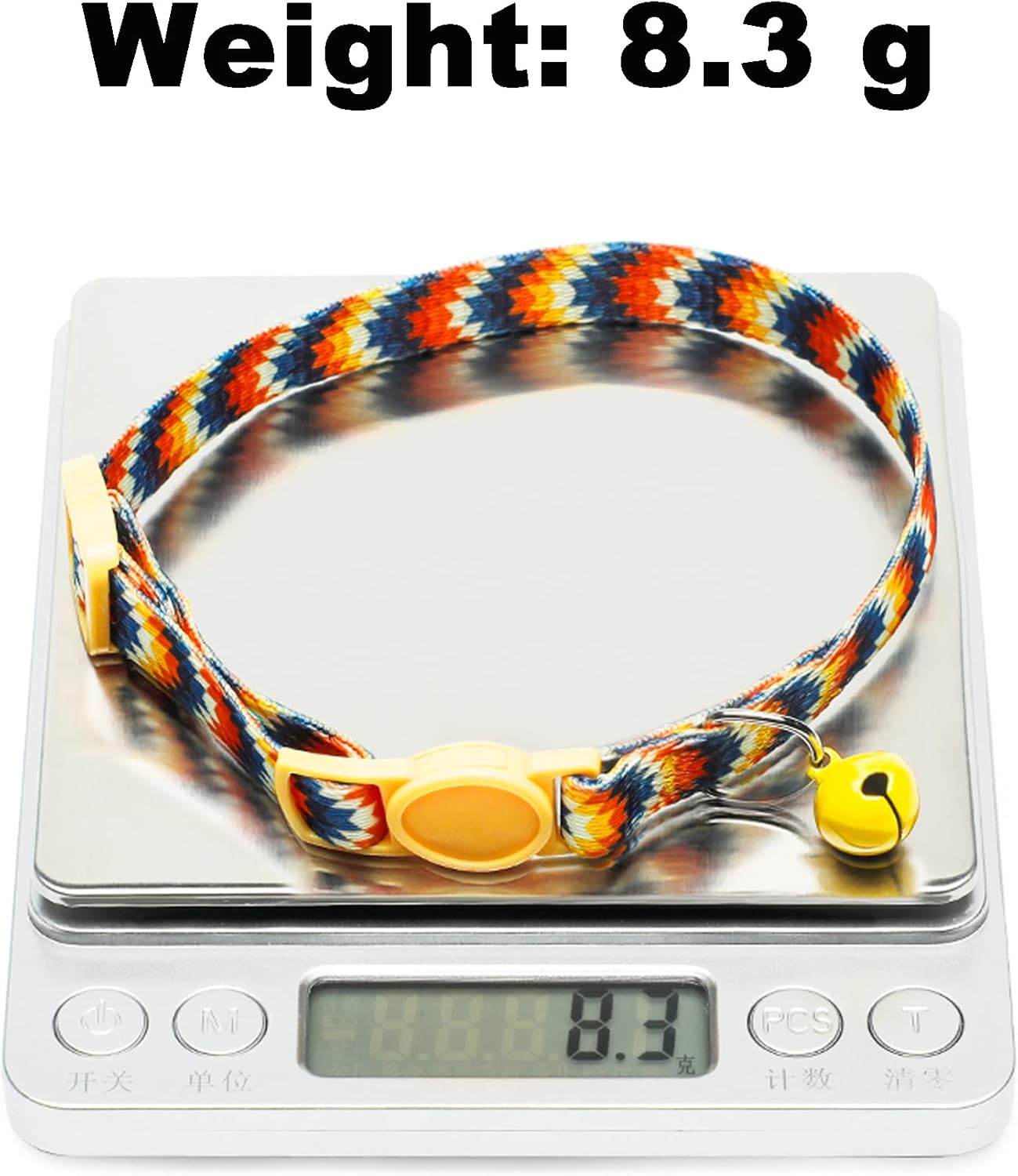 【Final Clearance】Cute Cat Collar for Girl Boy,Colorful Breakaway Cat Collars with Bell，Adjustable Printed Nylon with Safety Buckles Kitten Collar