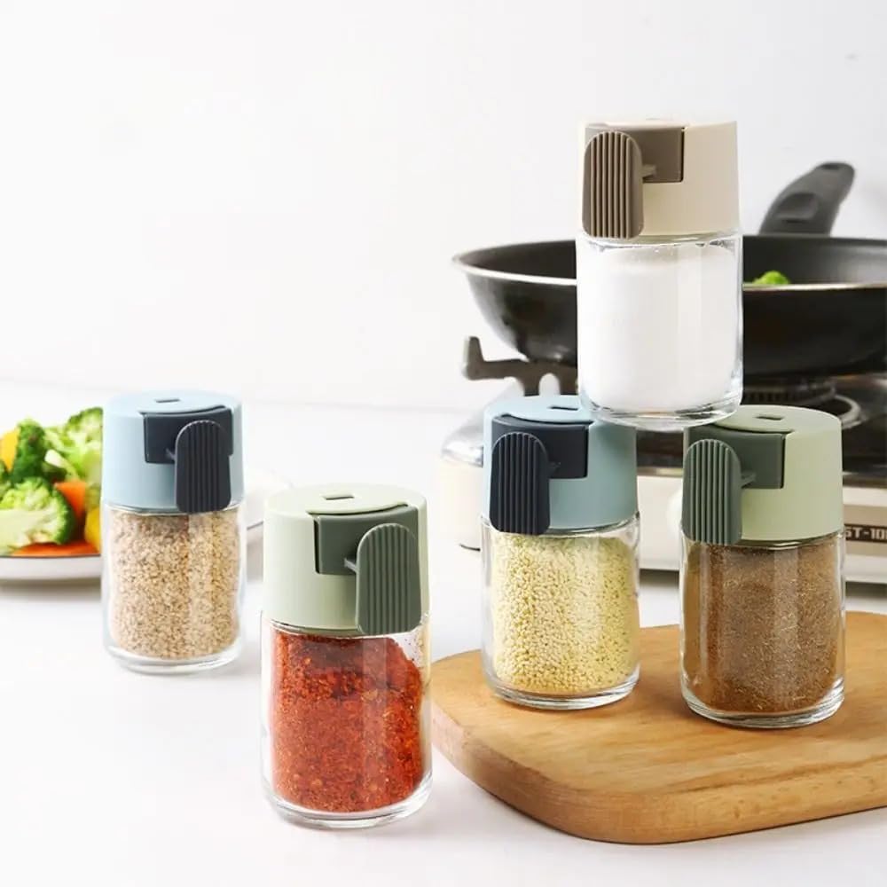 【Clearance Sale】Quantitative 100ml Control Salt Bottle Household Seasoning Bottle Tablet Type Tank Storage Tank Kitchen Supplies