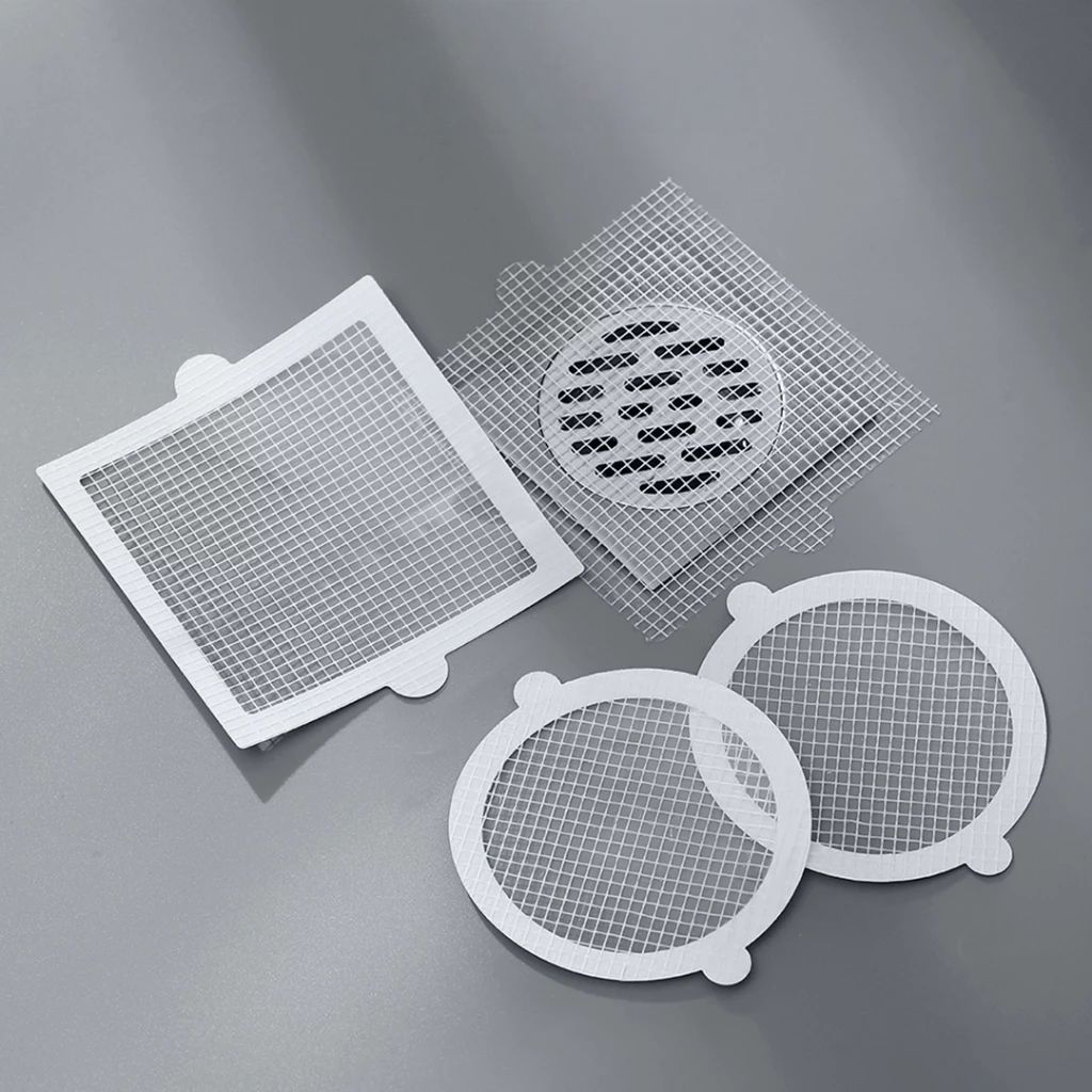 10Pack Shower Drain Cover,Bathroom Drain Sticker Disposable Hair Catcher Mesh Bathtub Strainer for Shower Bathtub and Bathroom Sink Drains to Prevent Clogged Drains