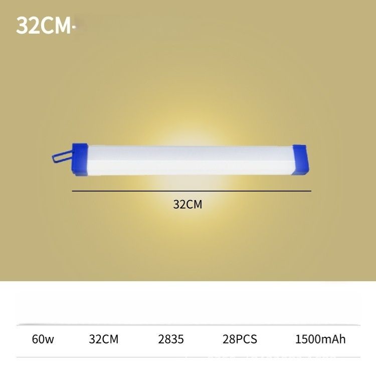 32cm LED Light Tube, Portable USB Rechargeable Emergency Light, Camping Magnetic Light, Magnetic Suspension Portable Light Bulb for Emergency,Night Market,Outdoor Lighting, emergency house light