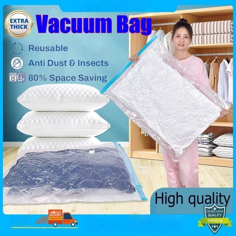 【Clearance Sale】Thickened Vacuum Compression Bag, Transparent Quilt Vacuum Bag, Storage Bag, Household Clothing Storage And Sorting Bag(For the Pump to Search 1001578541)