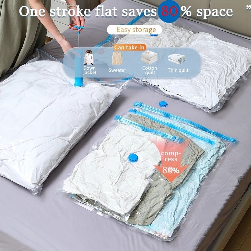 【Clearance Sale】Thickened Vacuum Compression Bag, Transparent Quilt Vacuum Bag, Storage Bag, Household Clothing Storage And Sorting Bag(For the Pump to Search 1001578541)