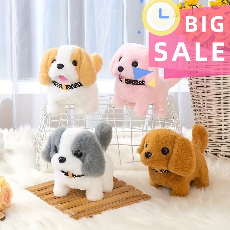 【Clearance Sale】New Electric Pet Electronic Dog Toy, It Can Run And Bark, Move Back And Forth, Interactive Toy Electronic Stuffed Dog, Birthday Gift(Battery not included)