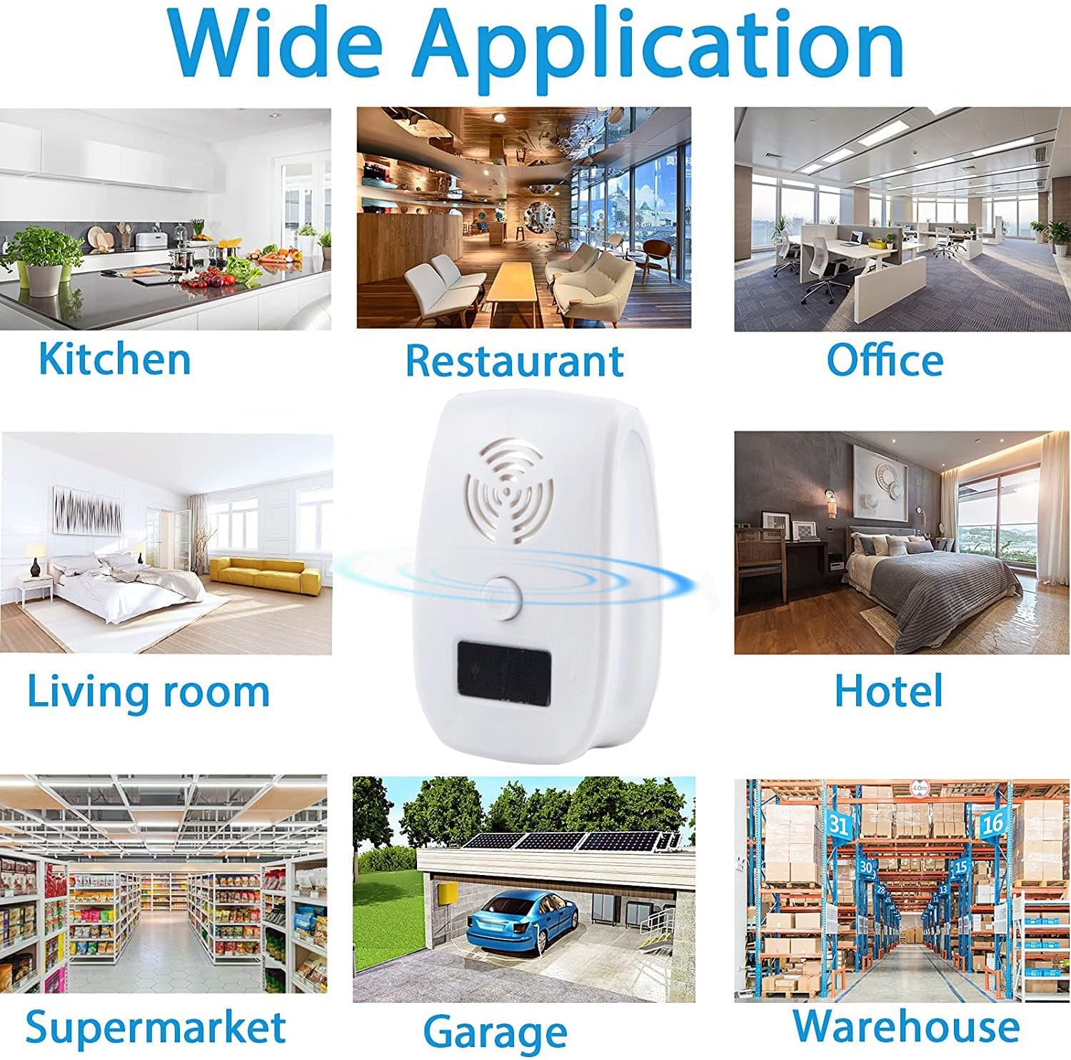 Ultrasonic Pest Repeller Plug in, 2025 Pest Control Ultrasonic Repellent, Electronic Repellant - Bug Repellent for Mosquito, Mice, Spider, Roach, Ant, Rat, Flea, Fly(1 Pack)