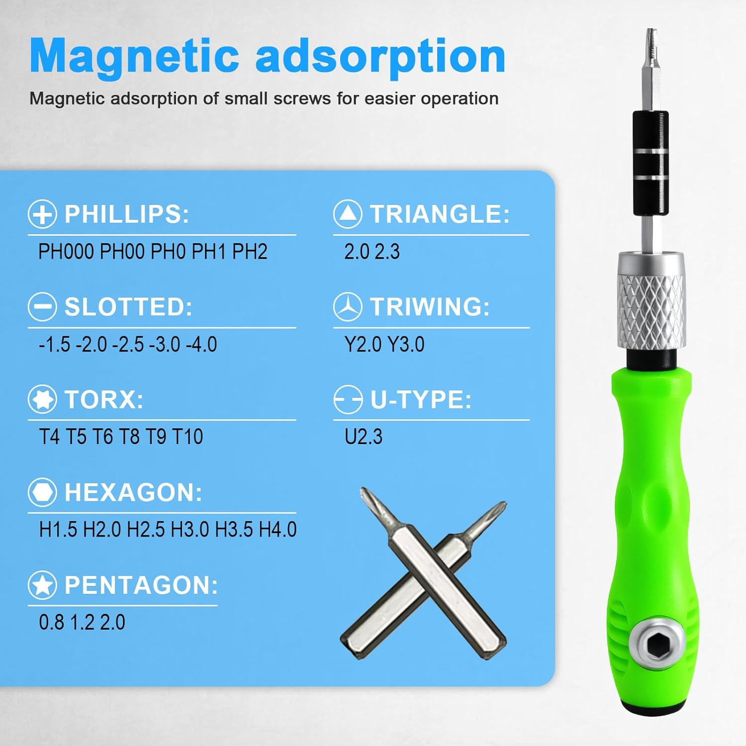 【Clearance Sale】32 in 1 Small Precision Screwdriver Set, Magnetic Mini Screwdriver Set, Professional Tiny Repair Tool Kit for Glasses, Watches, Laptop, Electronics, Toys, Jewelry, Computers