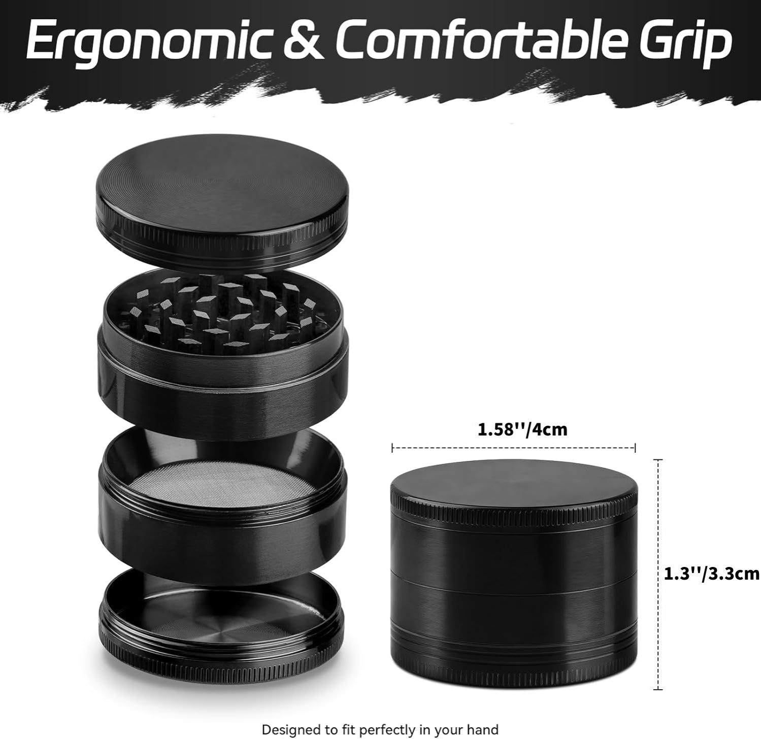 【Clearance Sale】Manual Spice Crusher – Stainless Steel & Zinc Alloy – Hand-Crank Mill for Peppercorns, Cloves, Cumin, and Whole Kitchen Spices