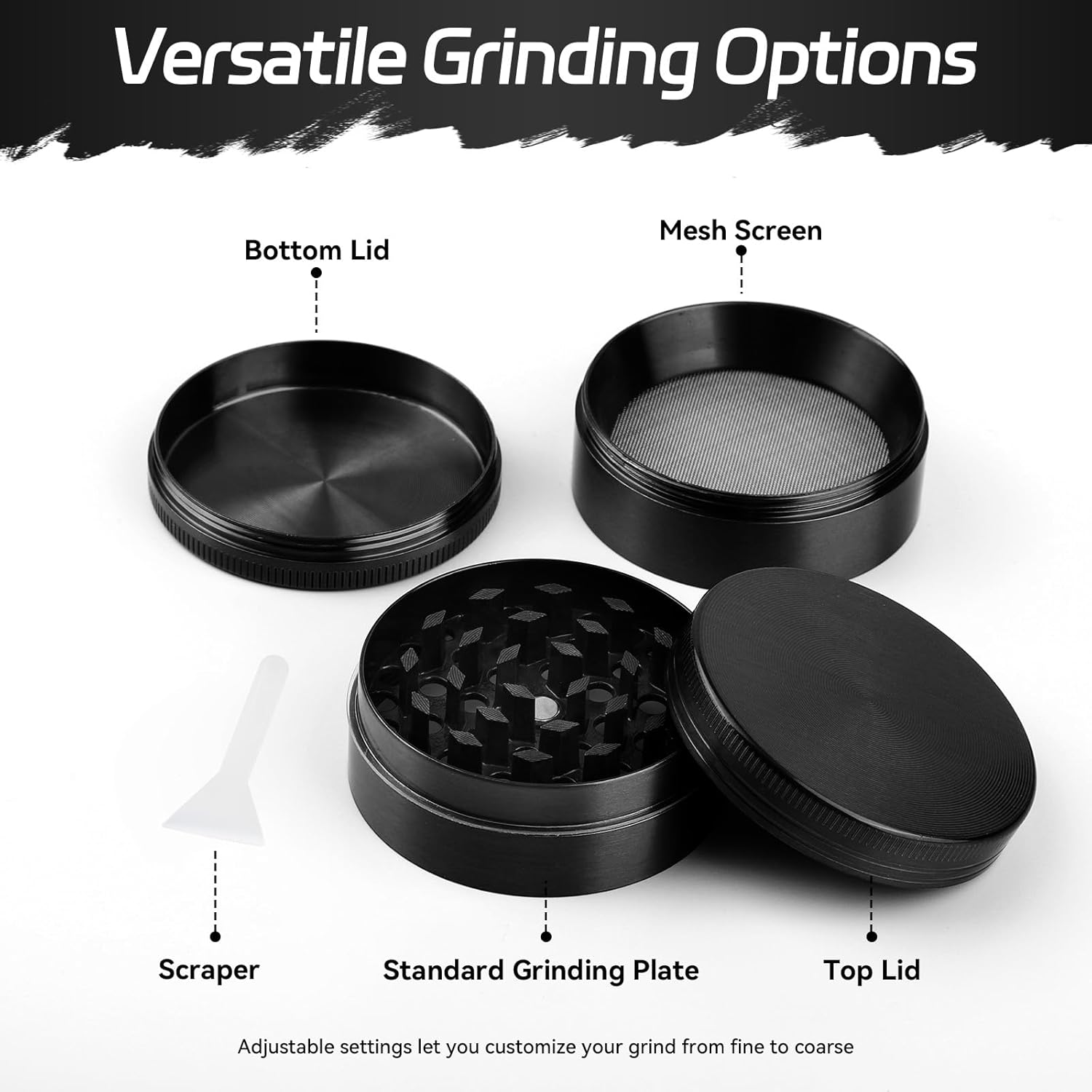 【Clearance Sale】Manual Spice Crusher – Stainless Steel & Zinc Alloy – Hand-Crank Mill for Peppercorns, Cloves, Cumin, and Whole Kitchen Spices