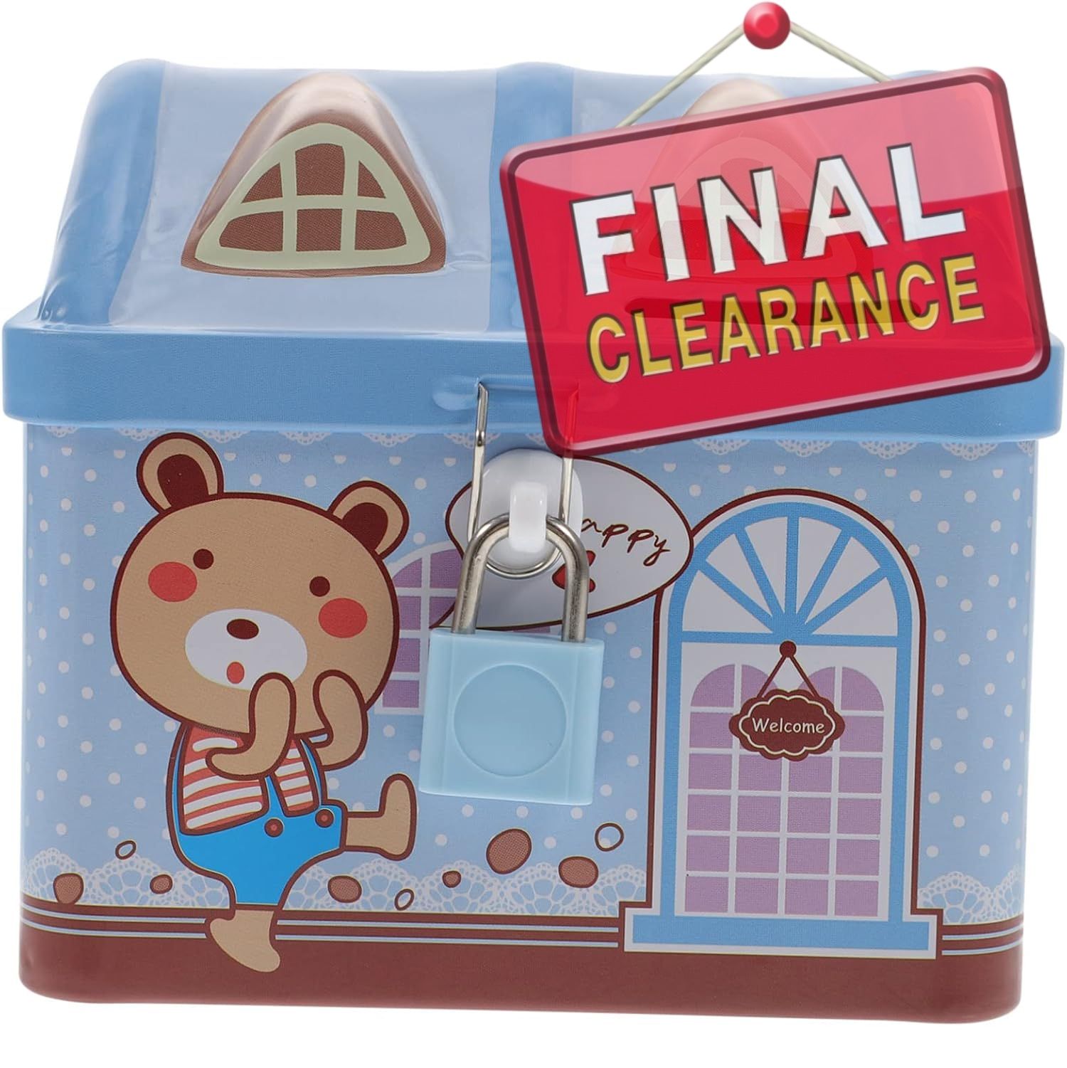 Piggy Bank,decorative piggy bank Car Piggy Bank Cute Car Saving Pot Coin Bank Saving Coin Box With Lock Tinplate Metal Money Bank For Kid Gift