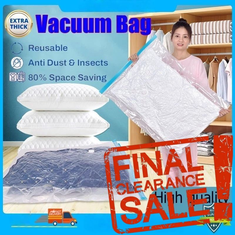 【Clearance Sale】Thickened Vacuum Compression Bag, Transparent Quilt Vacuum Bag, Storage Bag, Household Clothing Storage And Sorting Bag(For the Pump to Search 1001578541)