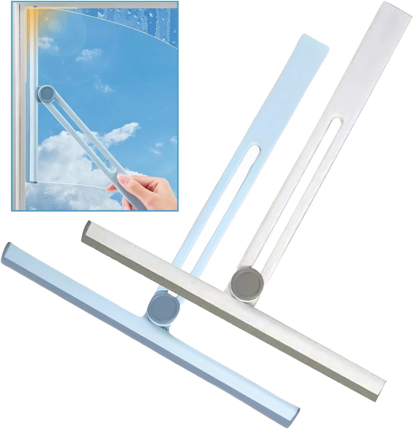 【Clearance Sale】Home Folding Wiper, Glass Wiper, Multifunctional High-rise Window Glass Wiper, Household Specific Tool