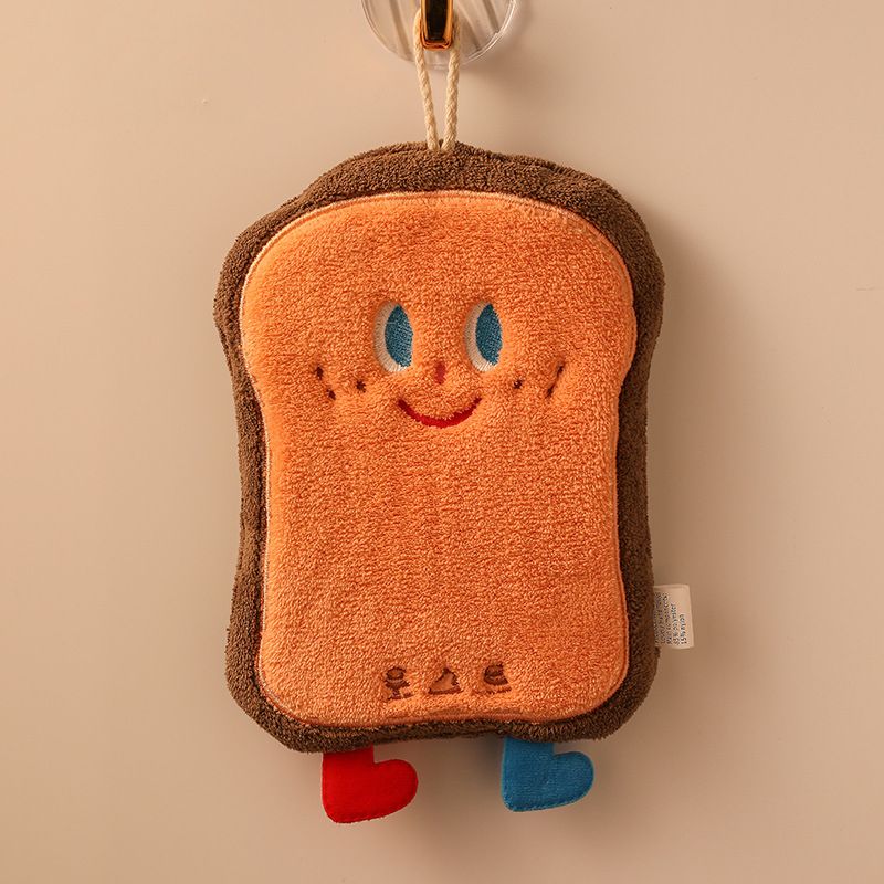 【Clearance Sale】Cute Baking Hand Towels, Bathroom Towels with Hanging Loop, Children Hand Towel Dessert, Microfiber Coral Fleece Absorbent Hand Towel for Kitchen Bedroom