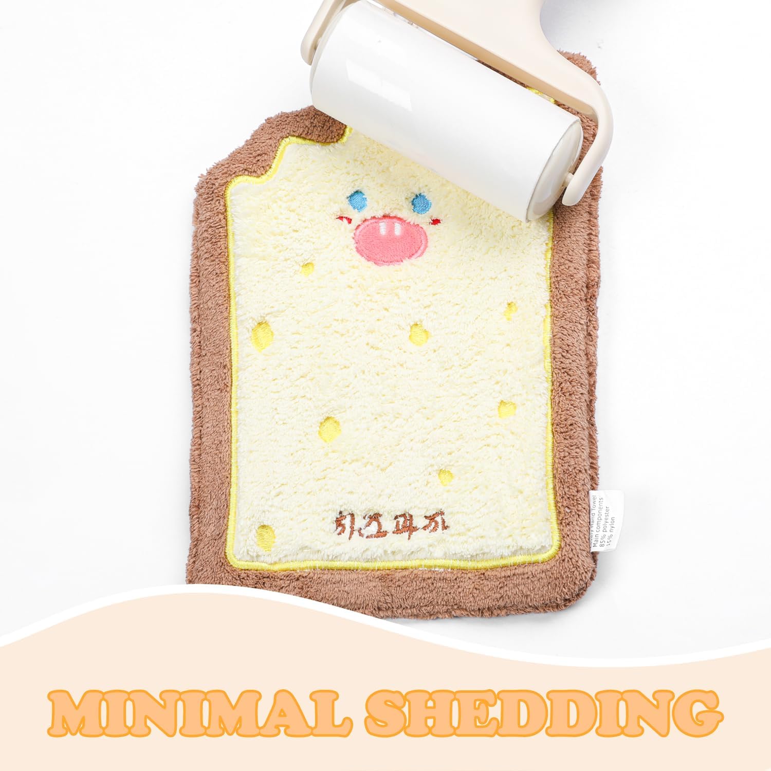 【Clearance Sale】Cute Baking Hand Towels, Bathroom Towels with Hanging Loop, Children Hand Towel Dessert, Microfiber Coral Fleece Absorbent Hand Towel for Kitchen Bedroom